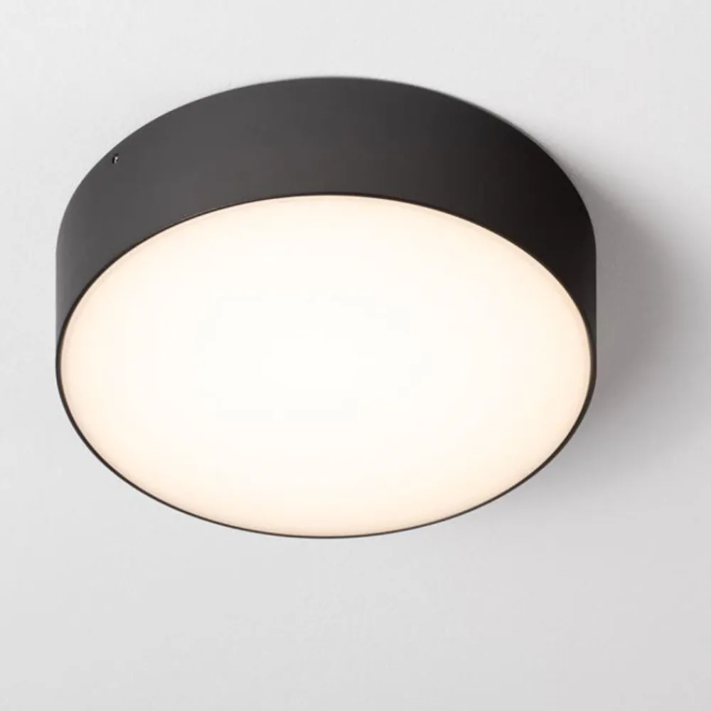 Plafoniere Da Esterno-Selezionato da Mazzolaluce Plafoniera rotonda da esterno balcone antracite led 20w 3000k ip65