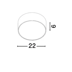 Plafoniere Da Esterno-Selezionato da Mazzolaluce Plafoniera rotonda da esterno balcone antracite led 20w 3000k ip65
