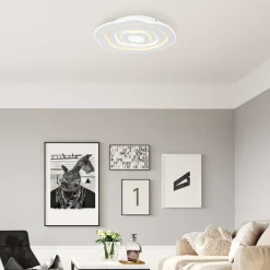 Plafoniere Moderne-Selezionato da Mazzolaluce Plafoniera rotonda design unico led 3000k 6500k
