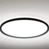 Plafoniere Moderne-Vivida International Plafoniera rotonda nera led 84w 3000k 4000k soggiorno vivida atena