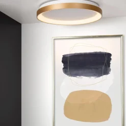 Plafoniere Moderne-Selezionato da Mazzolaluce Plafoniera rotonda per soggiorno led 38w 2700k dimmerabile moderna