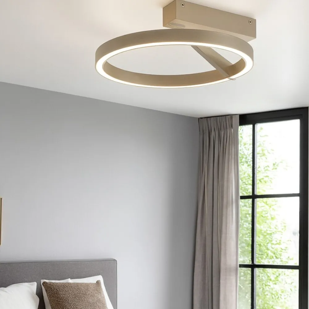 Plafoniere Moderne-Vivida International Plafoniera rotonda sabbia led 33w 3000k 4000k vivida meridiana