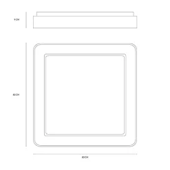 Plafoniere Moderne-Vivida International Plafoniera 80 sabbia led 80w 3000k 4000k dimmerabile inner-s vivida