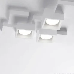 Plafoniere Moderne-Sforzin Illuminazione Plafoniera sforzin per cucina bianca design moderno