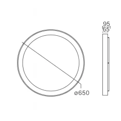 Plafoniere Moderne-Selezionato da Mazzolaluce Plafoniera smart anello oro 65cm led 60w 2700k-5000k con telecomando app
