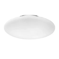 Plafoniere Moderne-Ideal Lux Plafoniera smarties pl1 d33 moderna disco vetro bianco