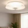 Plafoniere Moderne-Selezionato da Mazzolaluce Plafoniera smart moderna bianca per camera da letto con telecomando app