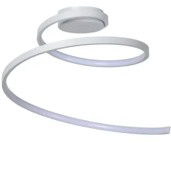 Plafoniere Moderne-Selezionato da Mazzolaluce Plafoniera spirale moderna bianca led dimmerabile per cucina