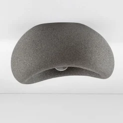 Plafoniere Moderne-Selezionato da Mazzolaluce Plafoniera stile wabi sabi grigio antracite design japandi per soggiorno