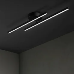 Plafoniere Moderne-Perenz Illuminazione Plafoniera syncro nera led 29w 3000k 4000k 6000k