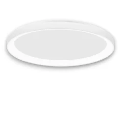 Plafoniere Moderne-Selezionato da Mazzolaluce Plafoniera tonda bianca led 3000k dimmerabile 40w moderna