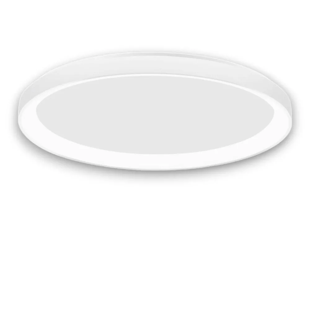 Plafoniere Moderne-Selezionato da Mazzolaluce Plafoniera tonda bianca led 3000k dimmerabile 40w moderna