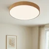 Plafoniere Moderne-Selezionato da Mazzolaluce Plafoniera tonda 50cm effetto legno led 40w 2700k 3300k 4000k dimmerabile