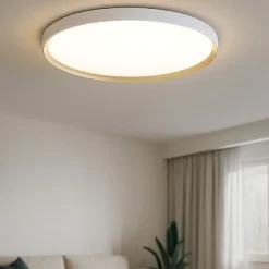 Plafoniere Moderne-Perenz Illuminazione Plafoniera tonda halo led 40w cct bianco oro perenz moderna