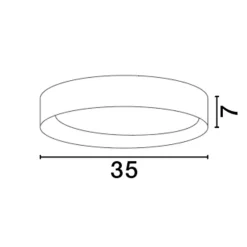 Plafoniere Moderne-Selezionato da Mazzolaluce Plafoniera tonda in metallo e legno nera led 3000k dimmerabile 35cm
