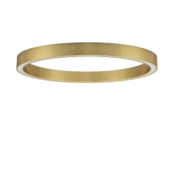 Plafoniere Moderne-Selezionato da Mazzolaluce Plafoniera tonda led triac dimmerabile 3000k 100cm ottone opaco