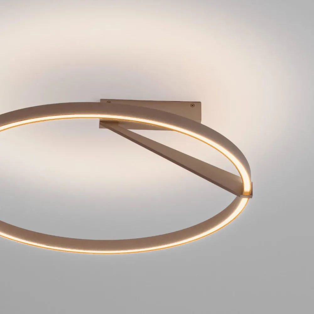 Plafoniere Moderne-Selezionato da Mazzolaluce Plafoniera tonda led 35w 2700k 3000k 4000k moderna caffe moca biemissione