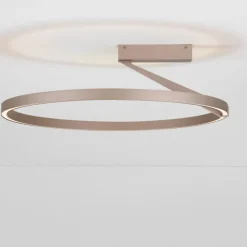 Plafoniere Moderne-Selezionato da Mazzolaluce Plafoniera tonda led 35w 2700k 3000k 4000k moderna caffe moca biemissione