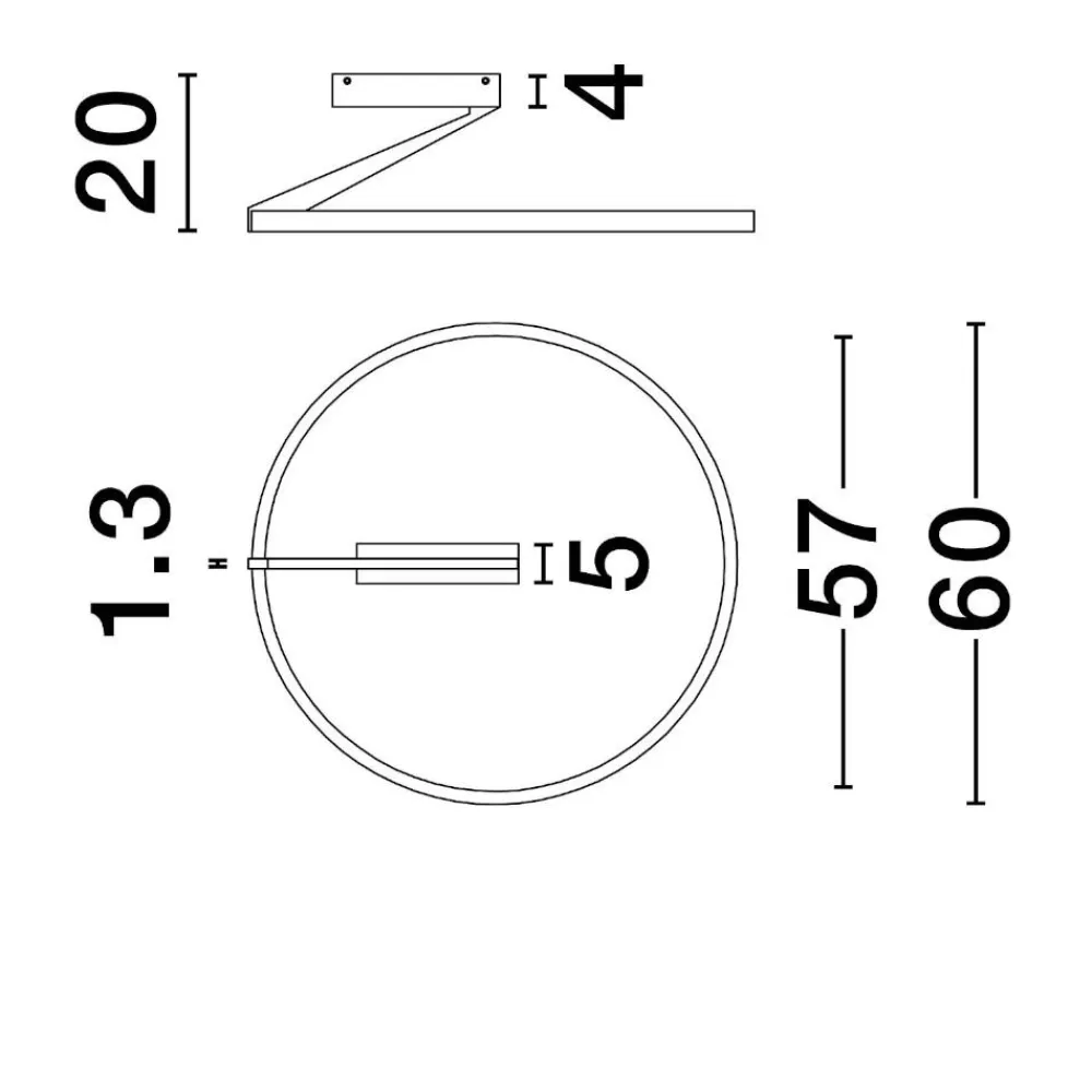 Plafoniere Moderne-Selezionato da Mazzolaluce Plafoniera tonda led 35w 2700k 3000k 4000k moderna caffe moca biemissione