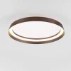 Plafoniere Moderne-Selezionato da Mazzolaluce Plafoniera tonda marrone spazzolato led 38w 2700k 4000k moderna