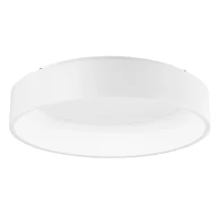 Plafoniere Moderne-Selezionato da Mazzolaluce Plafoniera tonda moderna bianca led 4000k per salotto