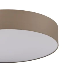 Plafoniere Moderne-Eglo Plafoniera tonda moderna per salotto 76 cm tortora pasteri