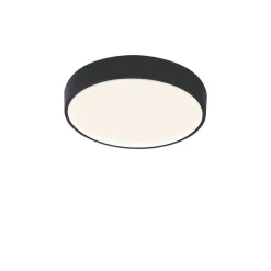 Plafoniere Moderne-Selezionato da Mazzolaluce Plafoniera tonda nera 38cm led 30w 2700k 3300k 4000k dimmerabile