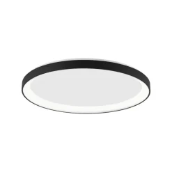 Plafoniere Moderne-Selezionato da Mazzolaluce Plafoniera tonda nera 38cm 30w dimmerabile moderna