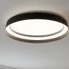 Plafoniere Moderne-Selezionato da Mazzolaluce Plafoniera tonda nera moderna led 38w 2700k 4000k