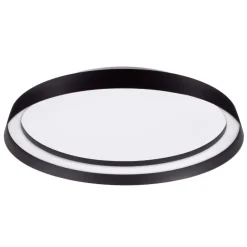 Plafoniere Moderne-Selezionato da Mazzolaluce Plafoniera tonda nera moderna led 38w 2700k 4000k