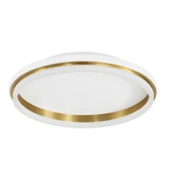 Plafoniere Moderne-Selezionato da Mazzolaluce Plafoniera tonda oro 45cm led 38w 3000k