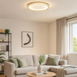 Plafoniere Moderne-Top Light Plafoniera area sabbia led 37w cct biemissione rotonda per soggiorno