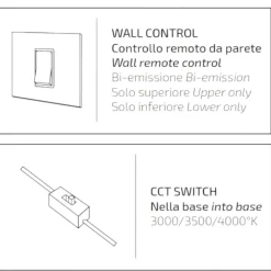 Plafoniere Moderne-Top Light Plafoniera plana nera rotonda 60cm biemissione led 55w cct