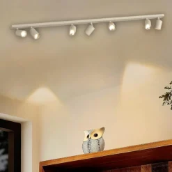 Plafoniere Moderne-Top Light Plafoniera toplight sabbia con 7 luci orientabili da cucina