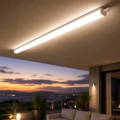 Plafoniere Da Esterno-Life Electronics Plafoniera tubo per esterno bianca 119cm led 30w 4000k ip65