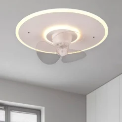 Ventilatori Da Soffitto-Selezionato da Mazzolaluce Plafoniera ventilatore bianco da soffitto con luce telecomando