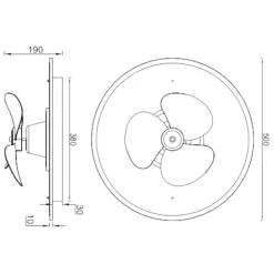 Ventilatori Da Soffitto-Selezionato da Mazzolaluce Plafoniera ventilatore bianco da soffitto con luce telecomando