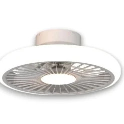 Ventilatori Da Soffitto-Selezionato da Mazzolaluce Plafoniera ventilatore bianco 25mq con luce e telecomando