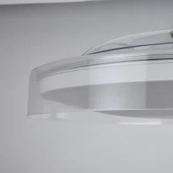 Ventilatori Da Soffitto-Selezionato da Mazzolaluce Plafoniera ventilatore pale retrattili stanza 13mq led cct dimmerabile