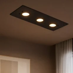 Plafoniere Moderne-Top Light Plafoniera vetro marrone moderna toplight path