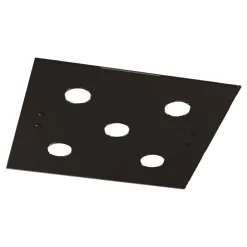 Plafoniere Moderne-Top Light Plafoniera vetro marrone quadrata toplight path