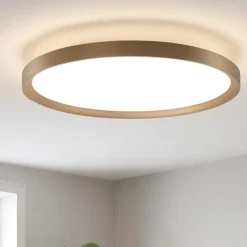 Plafoniere Moderne-Vivida International Plafoniera vivida atena rotonda sabbia led 48w 3000k 4000k per cucina