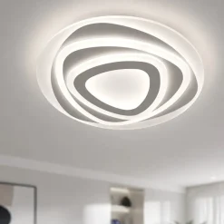 Plafoniere Moderne-Vivida International Plafoniera vivida bud design moderna bianca led 46w 3000k 4000k