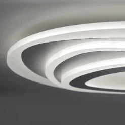 Plafoniere Moderne-Vivida International Plafoniera vivida bud design moderna bianca led 46w 3000k 4000k