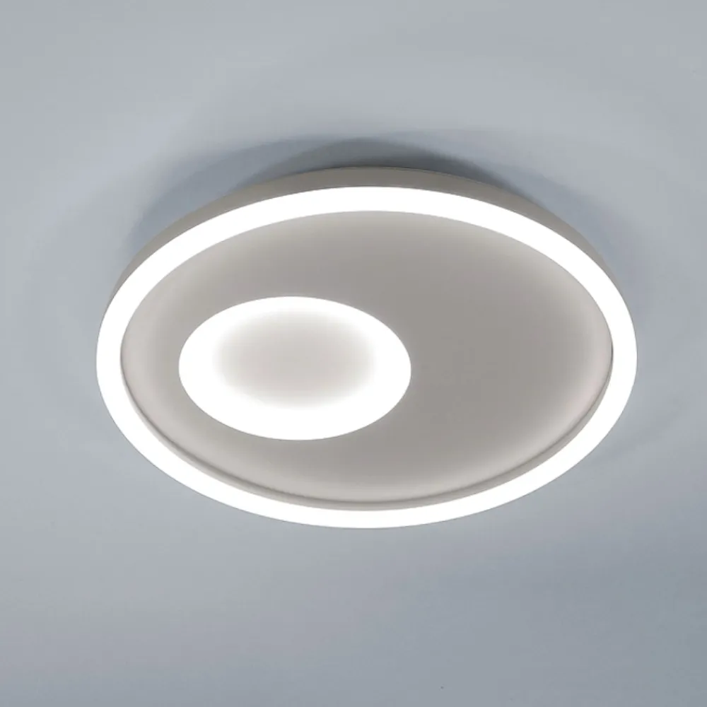 Plafoniere Moderne-Vivida International Plafoniera vivida cell bianca rotonda moderna 28w 3000k 4000k