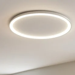 Plafoniere Moderne-Vivida International Plafoniera vivida lifering-o bianca ovale led 3000k 4000k