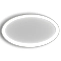 Plafoniere Moderne-Vivida International Plafoniera vivida lifering-o bianca ovale led 3000k 4000k