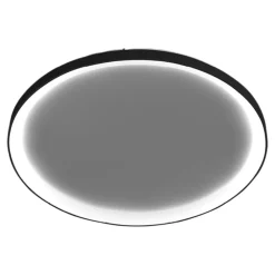 Plafoniere Moderne-Vivida International Plafoniera vivida lifering-r rotonda nera led 80w 3000k 4000k