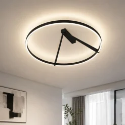 Plafoniere Moderne-Vivida International Plafoniera vivida meridiana nera led 3000k 4000k