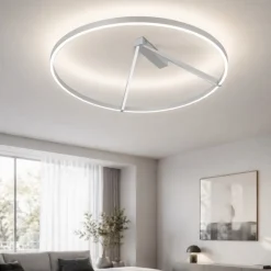 Plafoniere Moderne-Vivida International Plafoniera vivida meridiana titanio led 51w 3000k 4000k